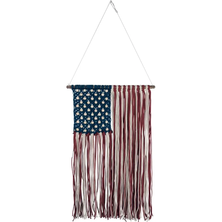 Primitive Macrame USA Flag - Image 2