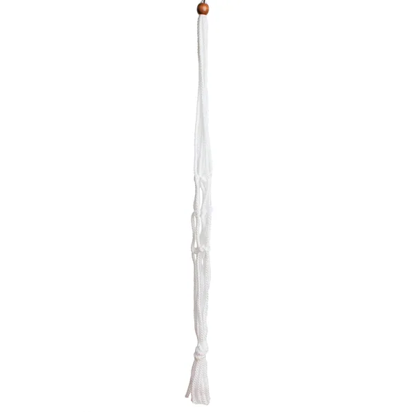 Primitive White Macrame Plant Hanger