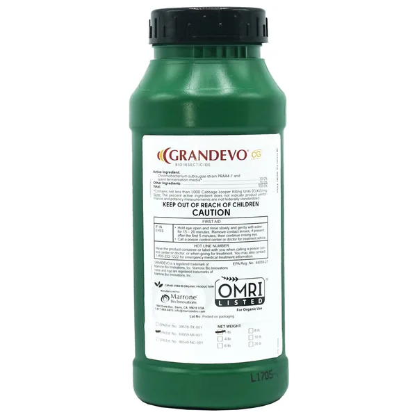 Pro Farm Group Grandevo CG 1Lb OMRI ( Chromobacterium subtsugae strain PRAA4-1 ) Bioinsecticide (Grandevo PTO) — Case of 12