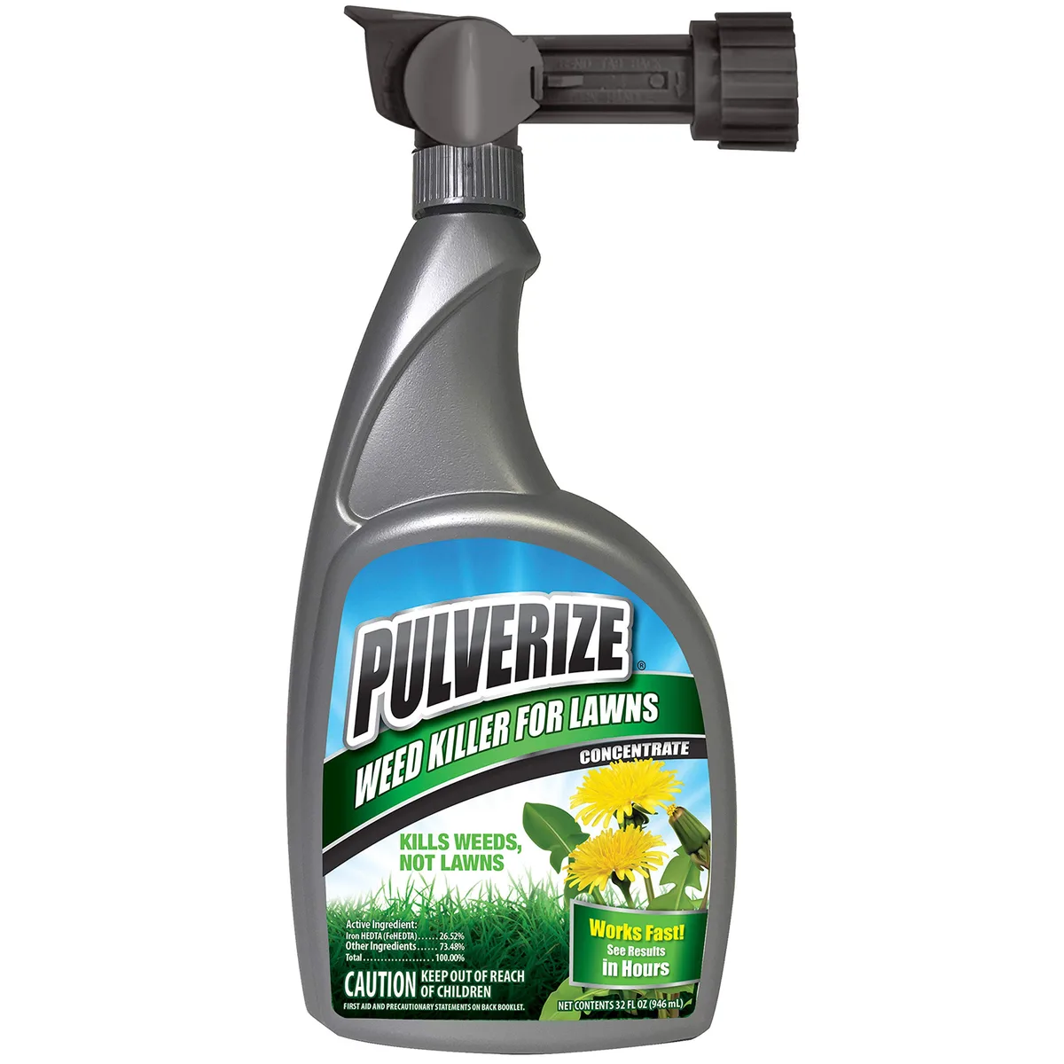 Pulverize 32oz Weed Killer Lawn Hose End Liquid Concentrate Ready to Spray - Image 2