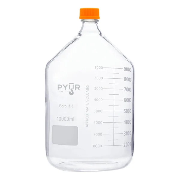 Pyur Scientific Glass Reagent Media Storage Bottle