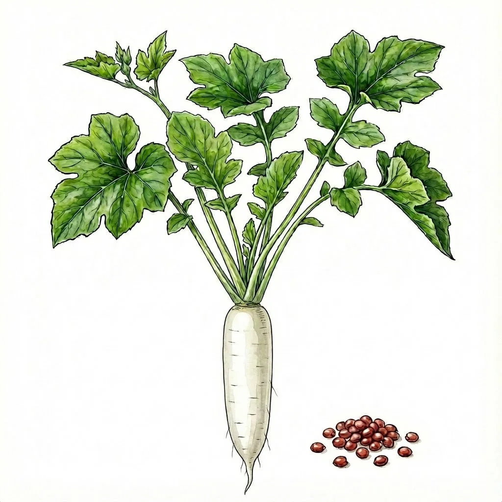 Radish, Long White Icicle 1lb - Image 2