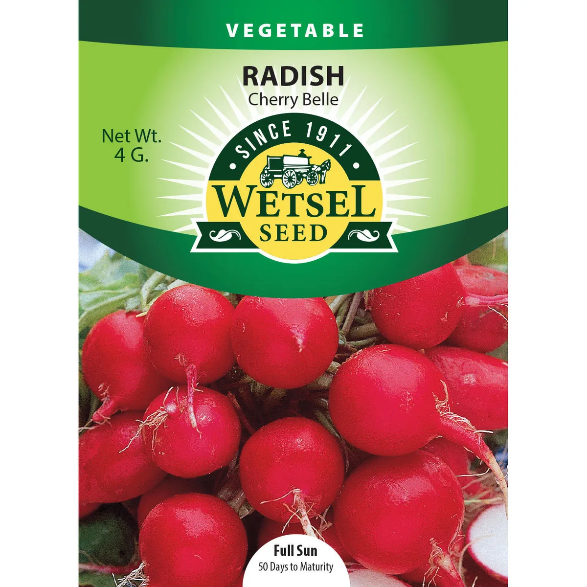 Radish, Organic Cherry Belle 3 Grams - Image 2