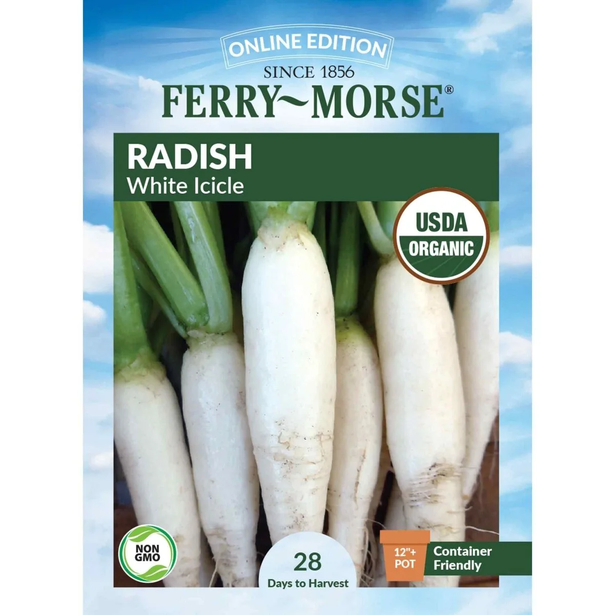 Radish, Organic White Icicle 3 Grams - Image 2