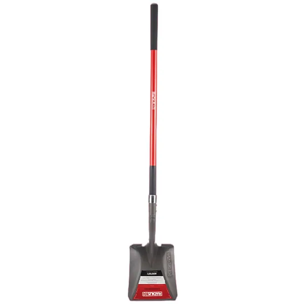 Radius Long Handle Round Point Shovel with Fiberglass Handle