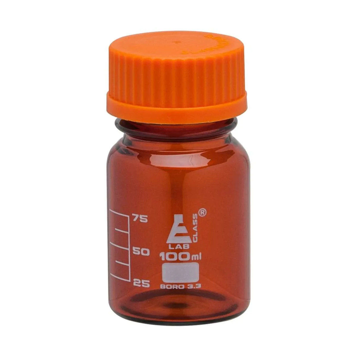 Reagent Bottle Orange Screw Cap - Image 2