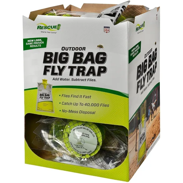 Rescue Big Fly Trap Gravity Feed Display Box