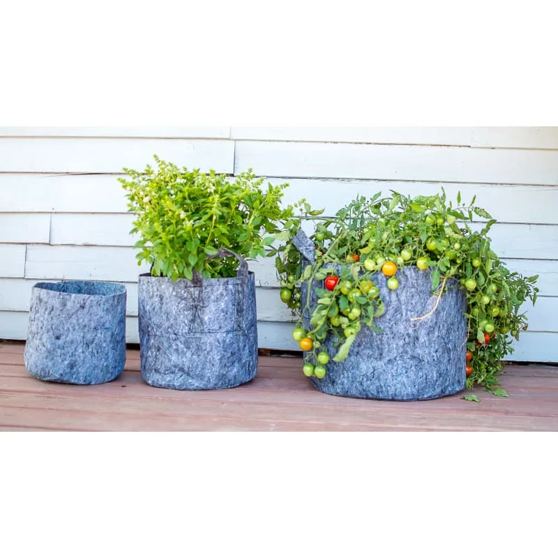 Root Pouch #03 w/ Handle Navy Multi Use 3gal Fabric Pot - Image 2