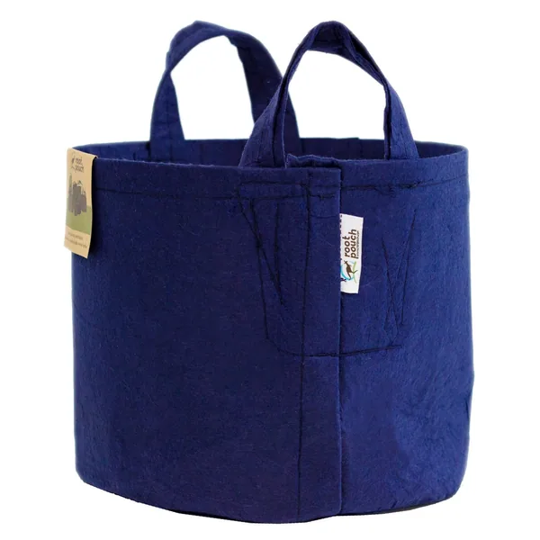 Root Pouch #03 w/ Handle Navy Multi Use 3gal Fabric Pot