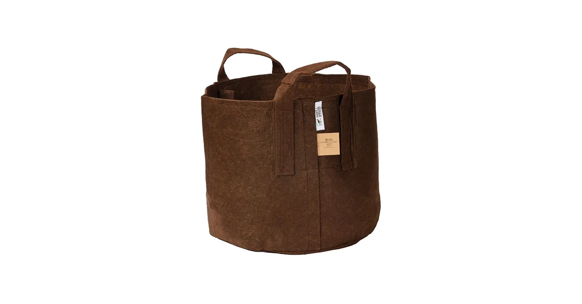 Root Pouch #07 w/ Handle Brown Multi Use 7gal Fabric Pot - Image 2