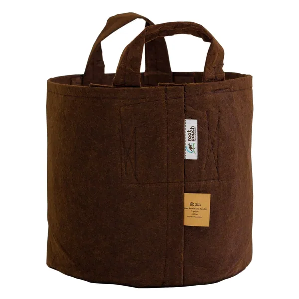 Root Pouch #25 w/ Handle Brown Multi Use 25gal Fabric Pot
