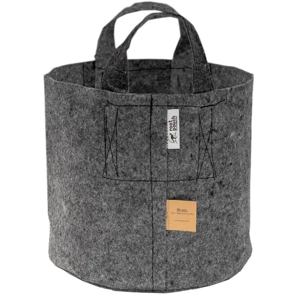 Root Pouch #25 w/ Handle Grey Natural Blend 25gal Fabric Pot