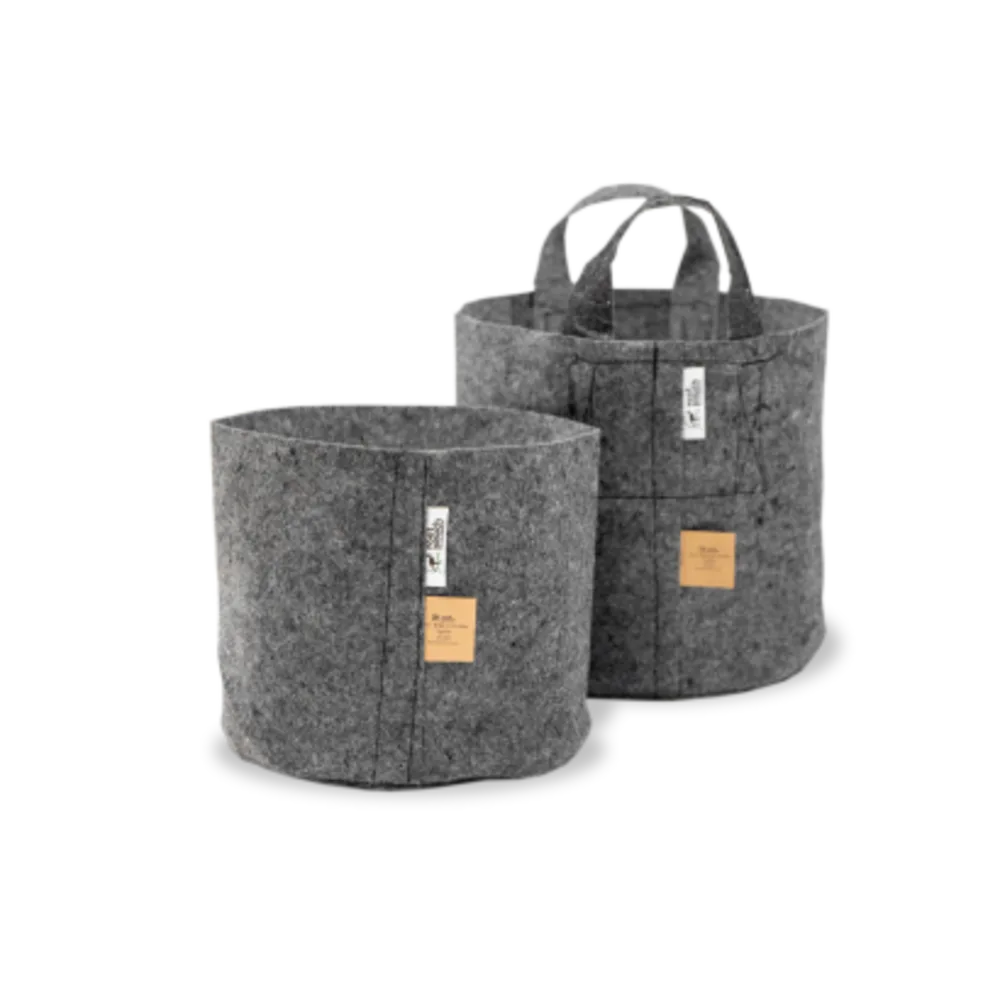 Root Pouch #30 w/ Handle Grey Natural Blend 30gal Fabric Pot - Image 2