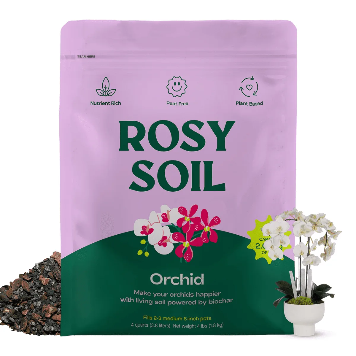 Rosy Soil 4qt Orchid Mix - Image 2