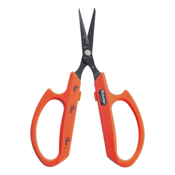 Saboten Fluorine Coated Angled Blade Trimming Scissors, Orange (PT-2)