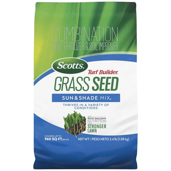 Scotts 2.4 lbs Turf Builder Sun & Shade Grass Seed