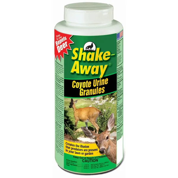 Shake Away 28.5oz Coyote Urine Granules Repellent For Deer