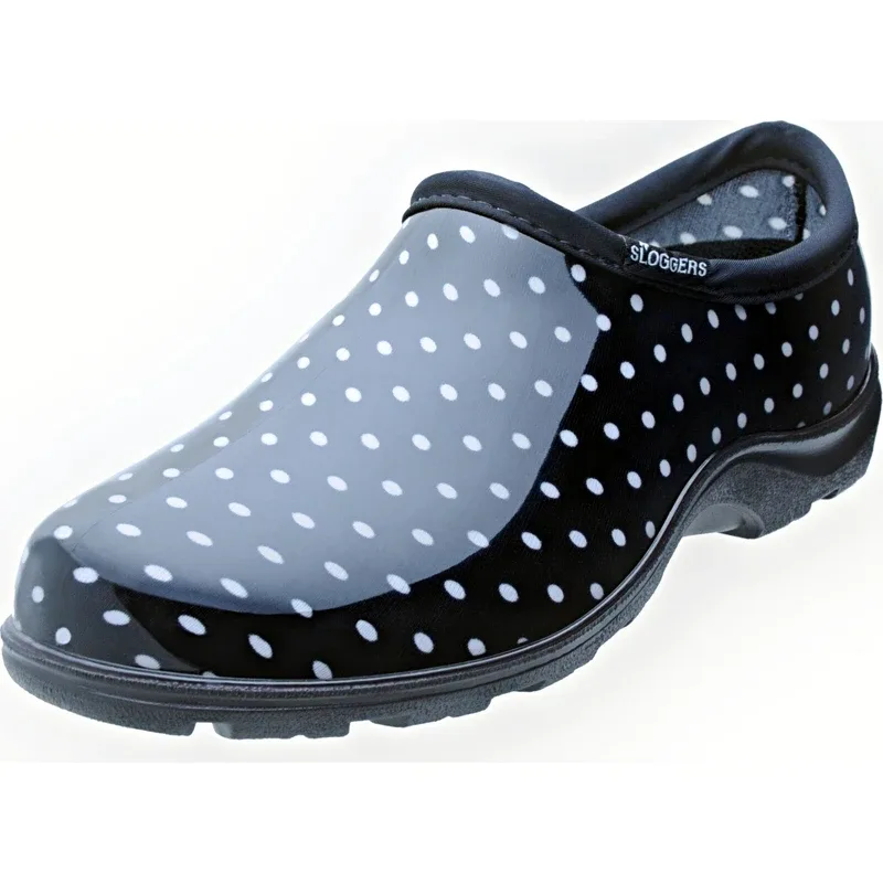 Sloggers Womens Shoe Black White Polka Dot Size 9 - Image 2