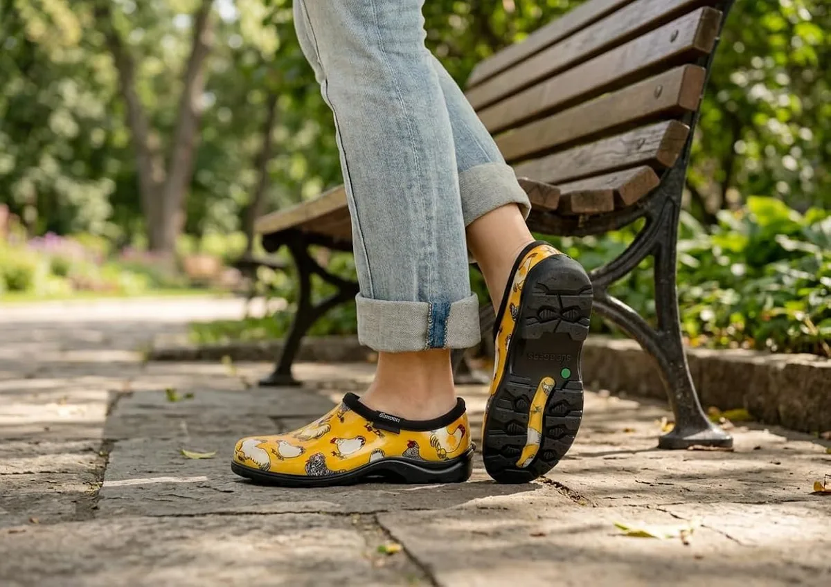 Sloggers Womens Shoe Chicken Print Yellow Size 10 - Image 2
