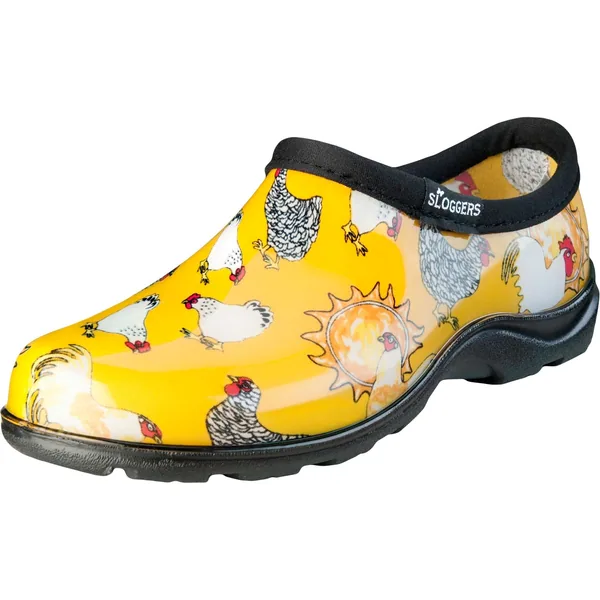 Sloggers Womens Shoe Chicken Print Yellow Size 8