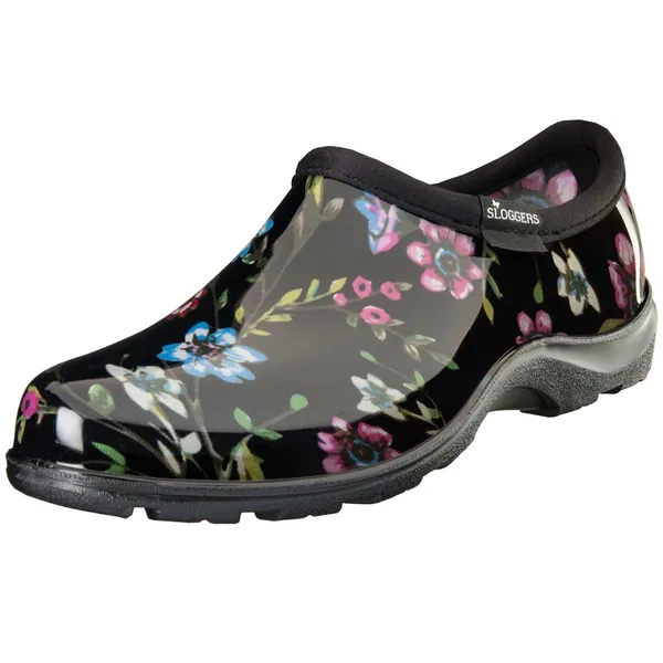 Sloggers Womens Shoe Ditsy Spring Black Size 9