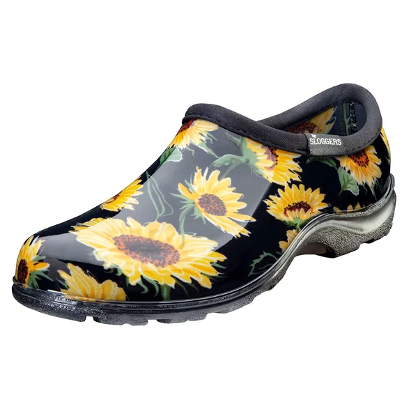 Sloggers Womens Shoe Sunflower Black Size 10
