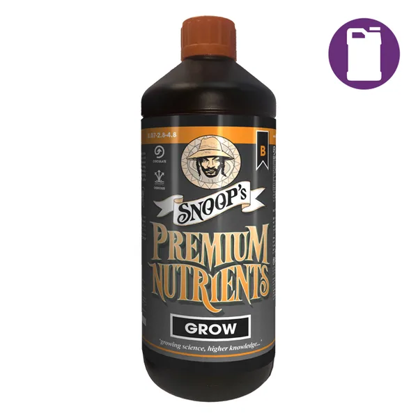 Snoop's Premium Nutrients Grow B Circulating 20ltr 0.07-2.8-4.8 (Hydro Recircula