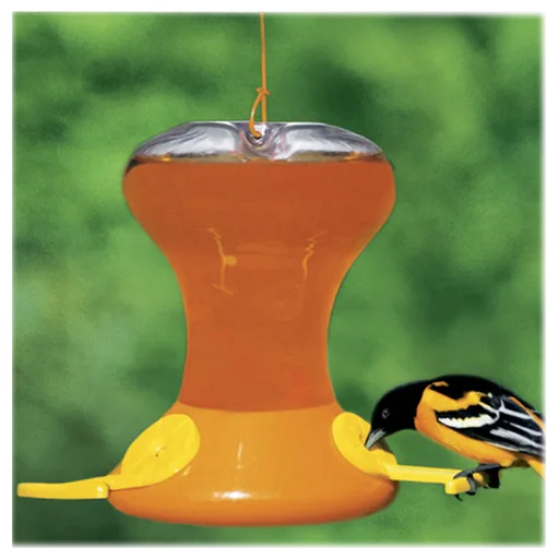 Songbird Essentials 30oz Oriole Feeder Jr w/ Active Bee Guards - Image 2