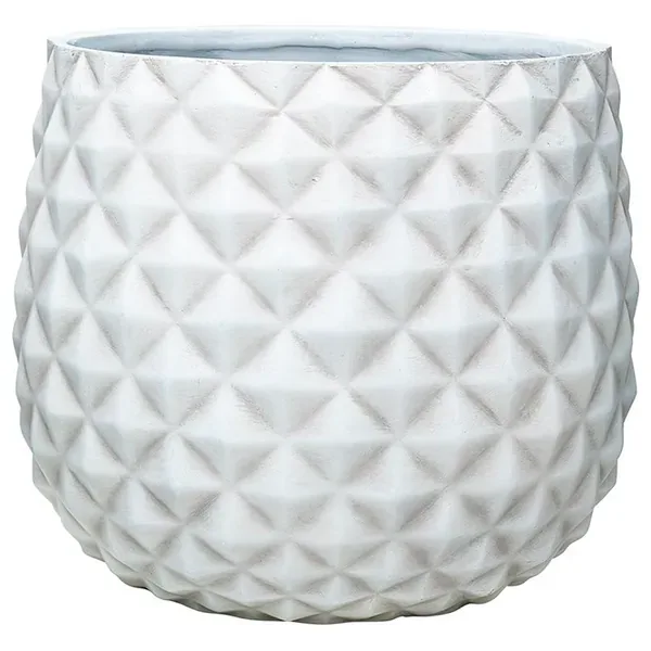 Southern Patio 12" High Pineapple Planter White - Image 2