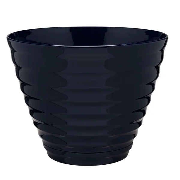 Southern Patio 16" Beehive Planter With Saucer Navy