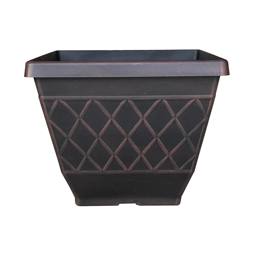 Southern Patio 16" Lacis Square Planter - Image 2