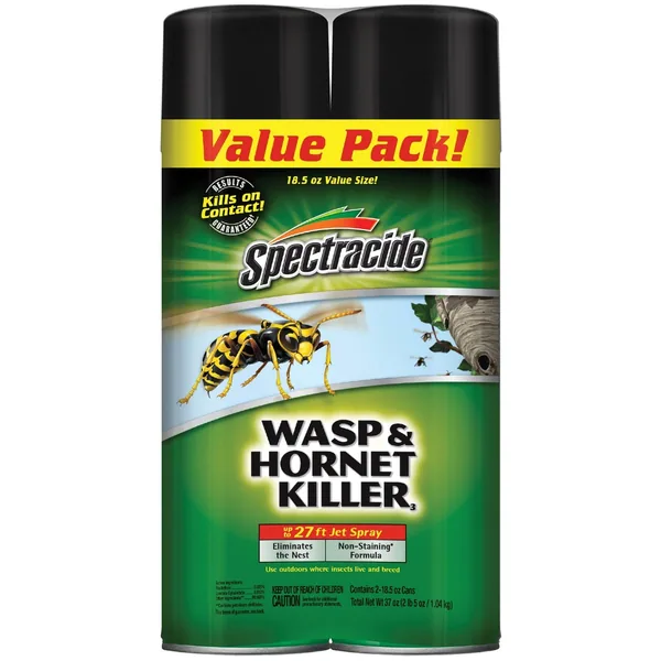 Spectracide 18.5oz Wasp & Hornet Spray Twin Pack