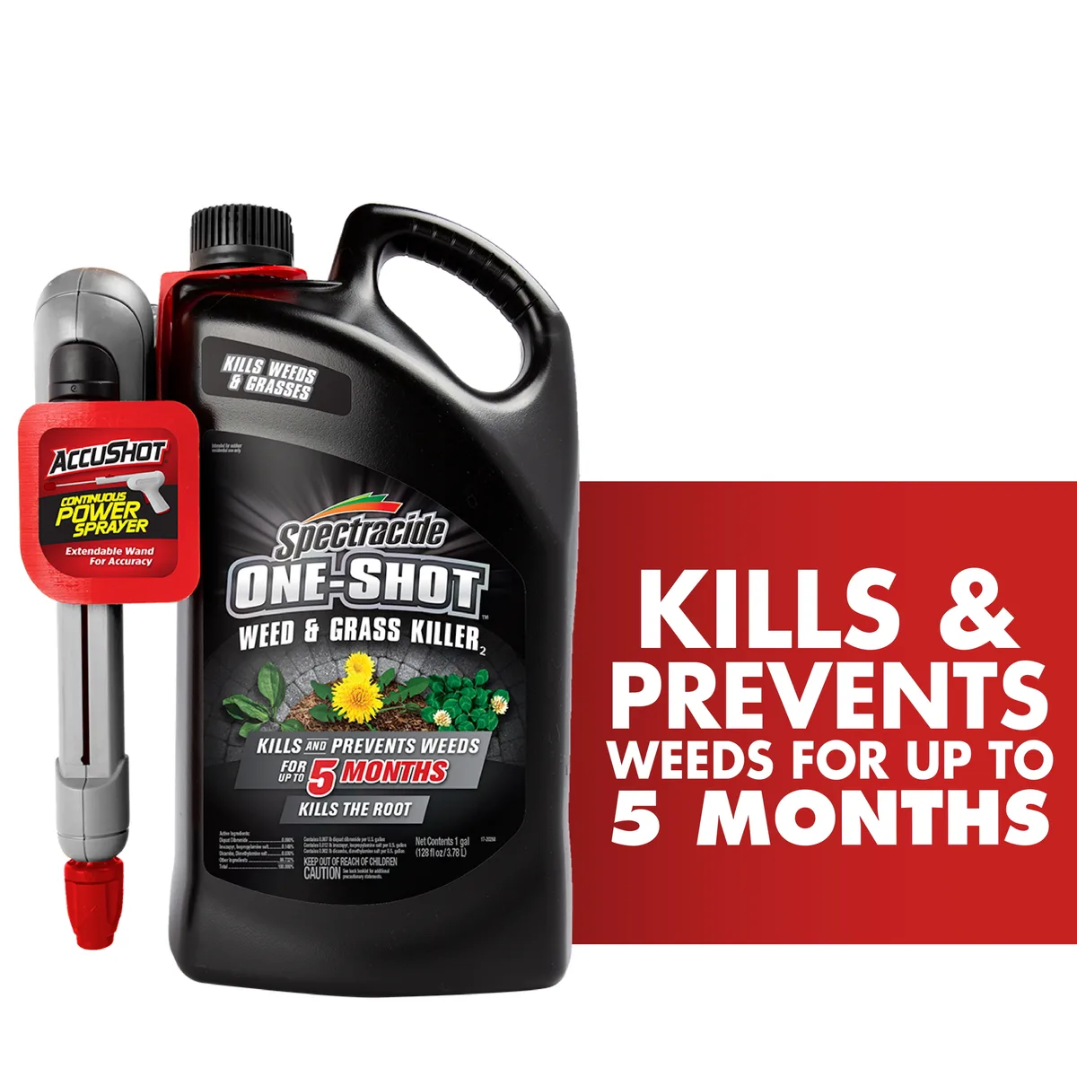 Spectracide 1gal Weed & Grass One-Shot Accushot - Image 2