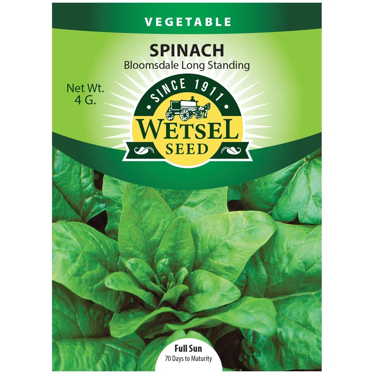 Spinach, Bloomsdale Long Standing 1/2oz - Image 2