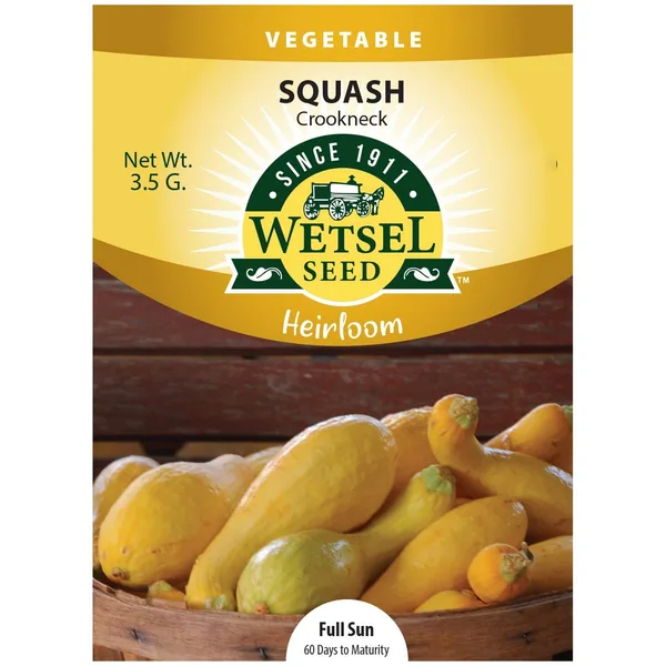 Squash, Heirloom Crookneck 3.5 Grams