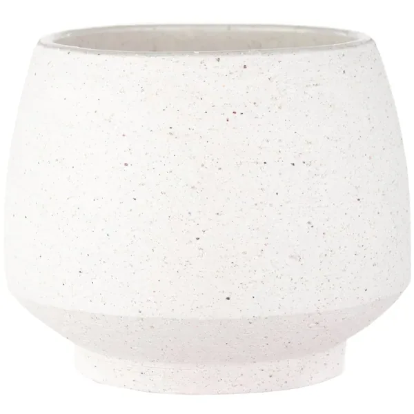 SSI 4.5" Stoneware Tapered Pot White - Image 2