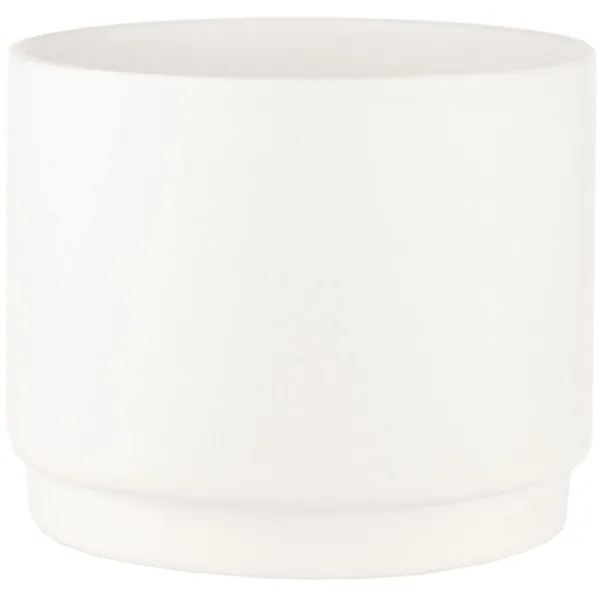 SSI 5"x4.1" Stepped Planter Matte White