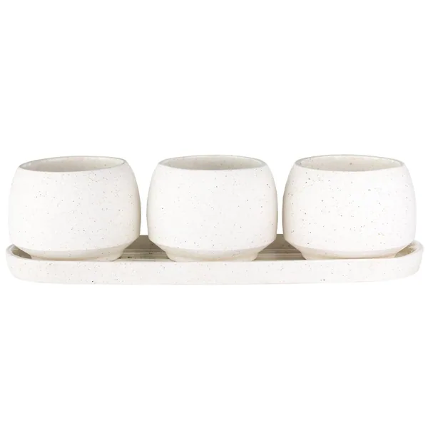 SSI Stoneware Trio Assortment White