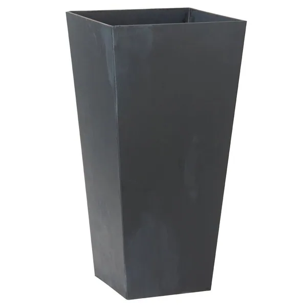 StoneArt Ella 13.5" Tall Planter Black