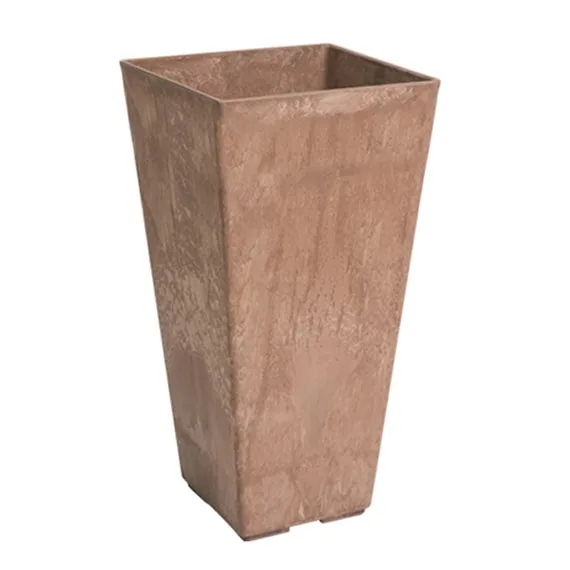 StoneArt Ella 13.5" Tall Planter Rust