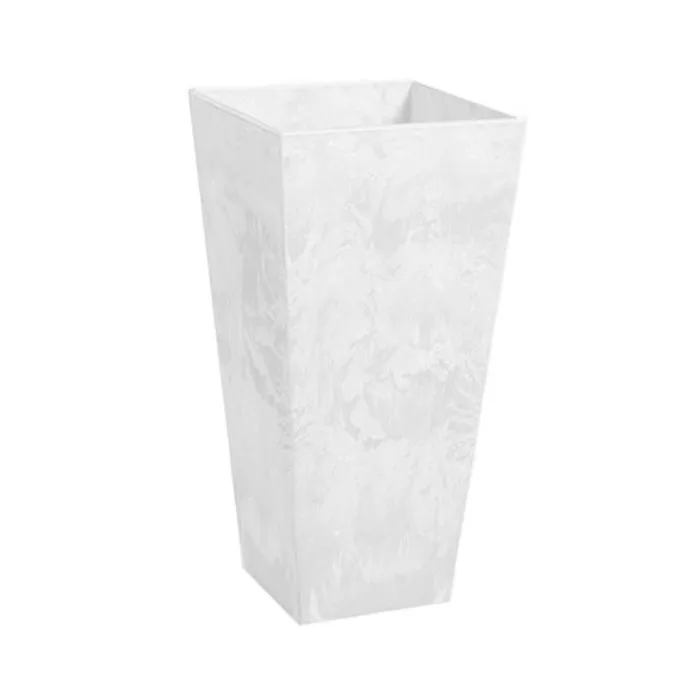 StoneArt Ella 19.5" Tall Planter White - Image 2