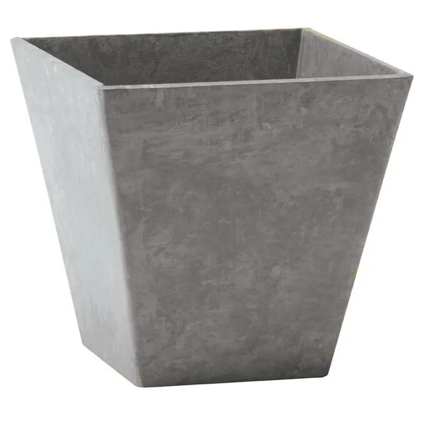 StoneArt Ella Square Planter Grey