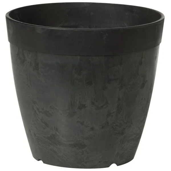 StoneArt Round Dolce Planter Black