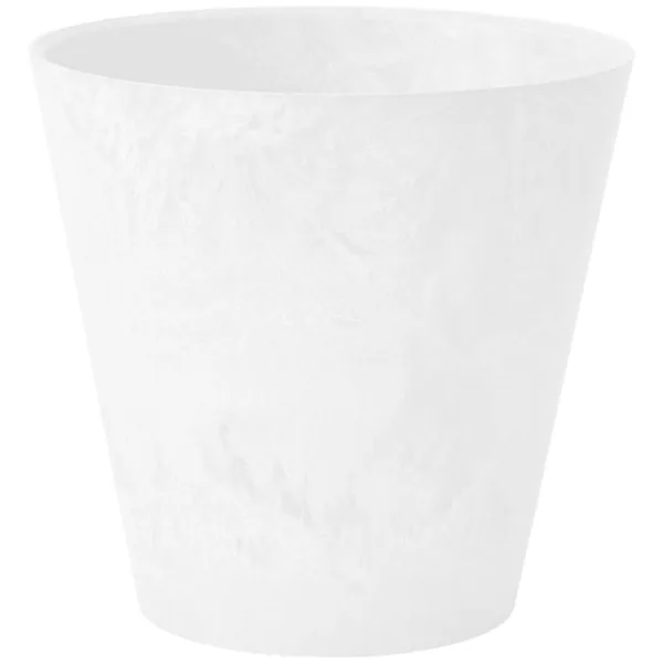 StoneArt Round Napa Planter White