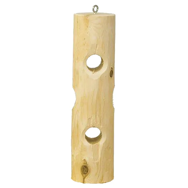 Stovall 8.5" White Cedar Suet Post Log Feeder For Suet Plugs MADE IN THE USA