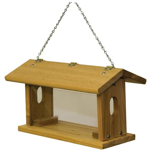 Stovall Wood Bluebird Feeder With Chain MADE IN THE USA