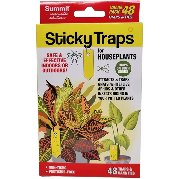 Summit 48ct Sticky Traps for Houseplant Insects