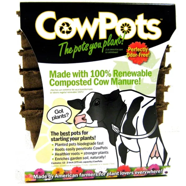 Summit Chemical Company Cow Pot #3 Square 12ct