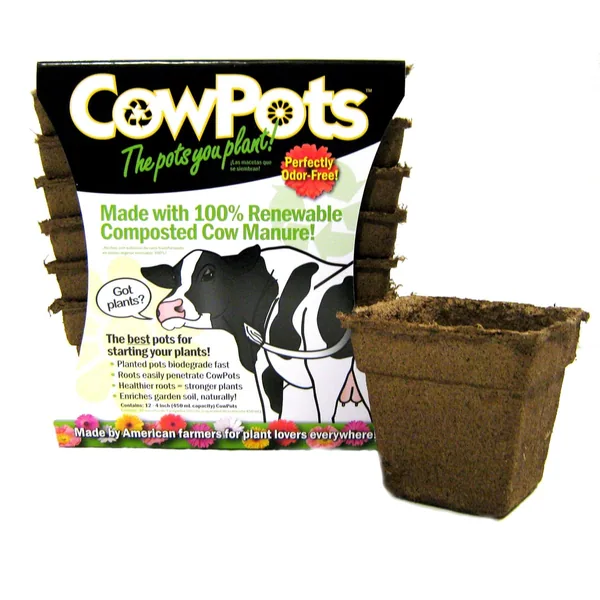 Summit Chemical Company Cow Pot #4 Square 12ct