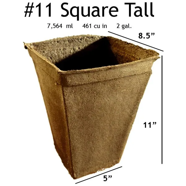 Summit Cow Pot #11 Square, Loose (Bulk Grower Pack)